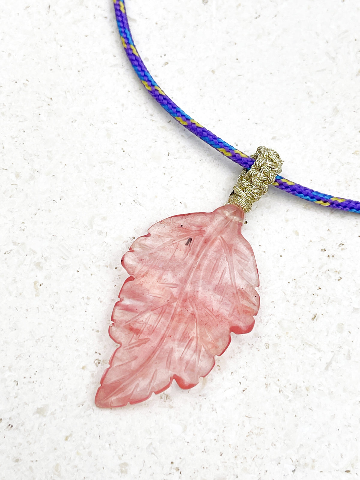 Collier PRUNE - quartz pastèque