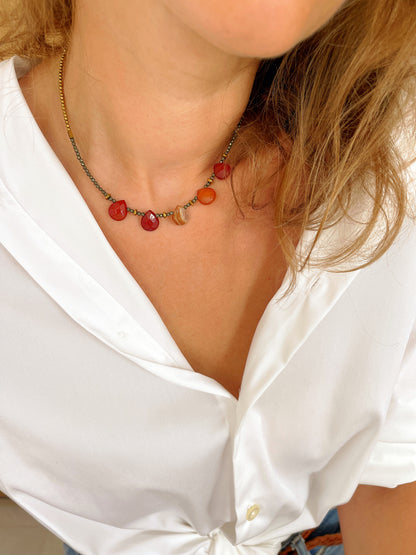 Collier OLIVIA - Cornaline