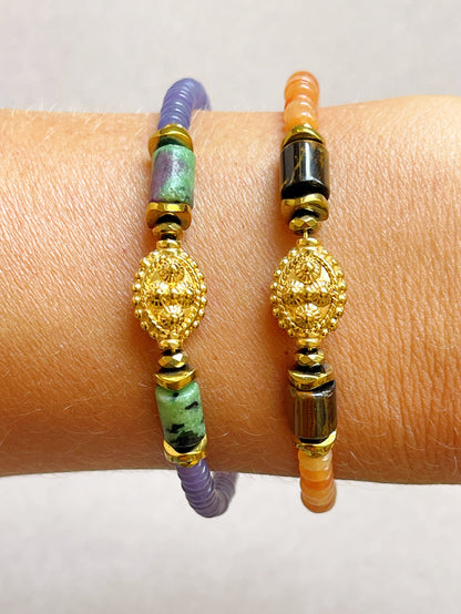 Bracelet THAN - Jade mauve