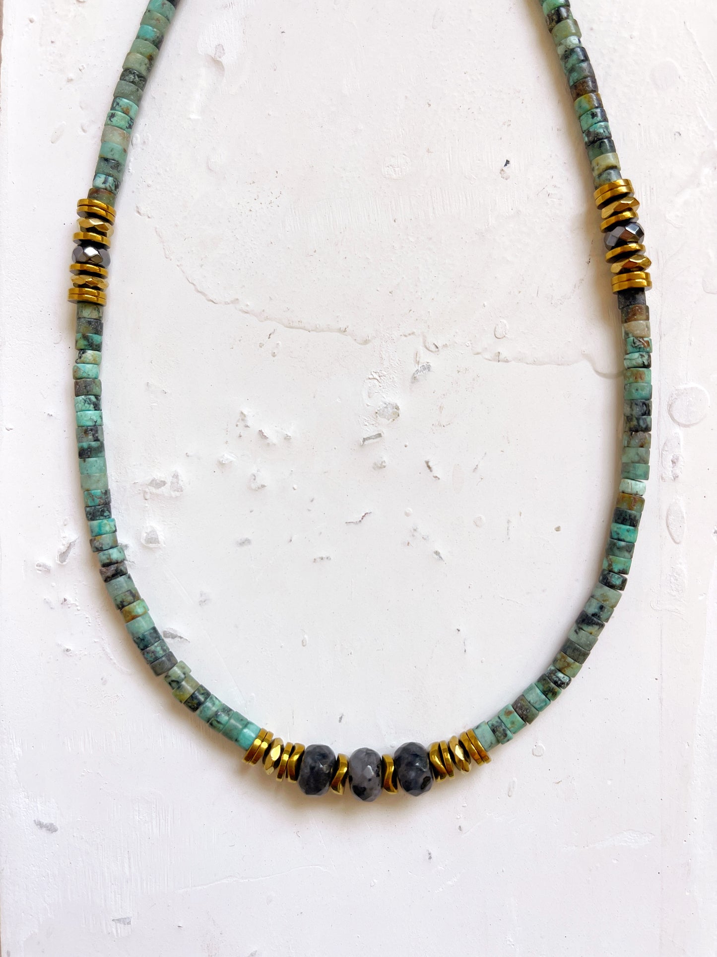 Collier JAHN - Turquoise africaine