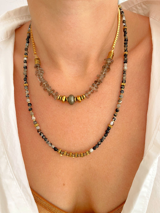 Collier OSANA - agate