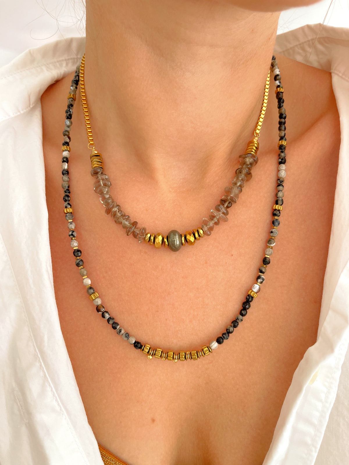 Collier OSANA - agate