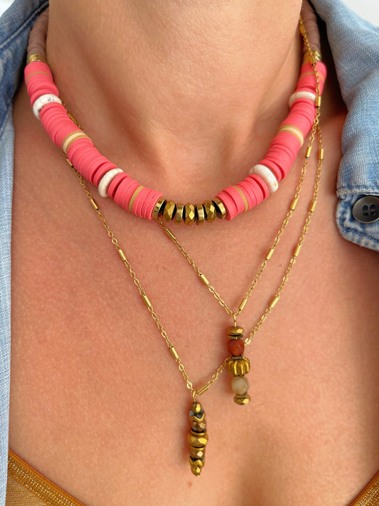 Collier MARCEL - taupe capucine