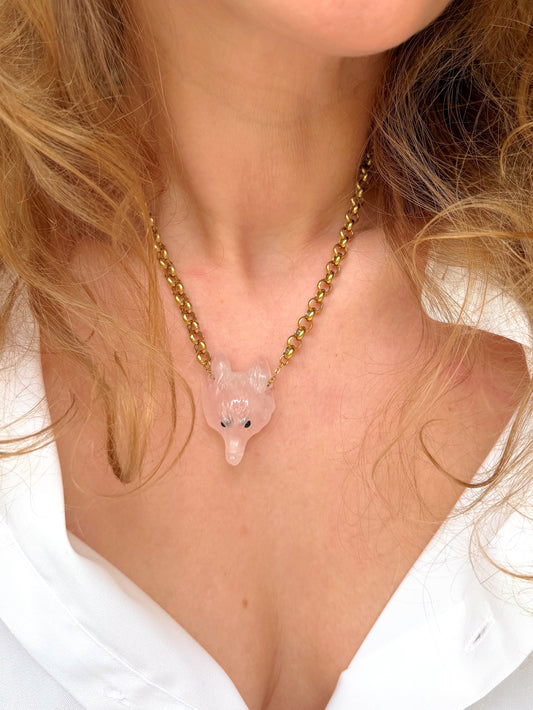 Collier ROCH - Quartz rose