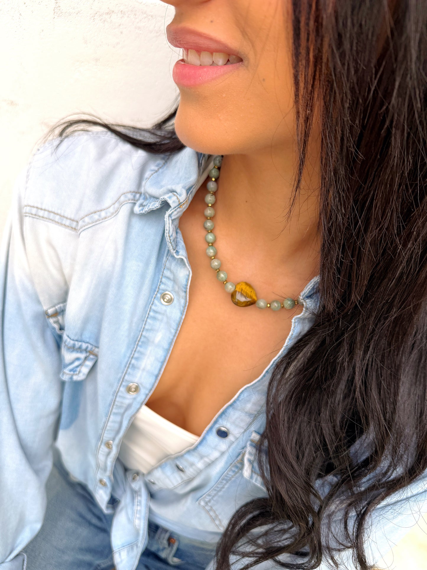 Collier UMBERTO - Amazonite