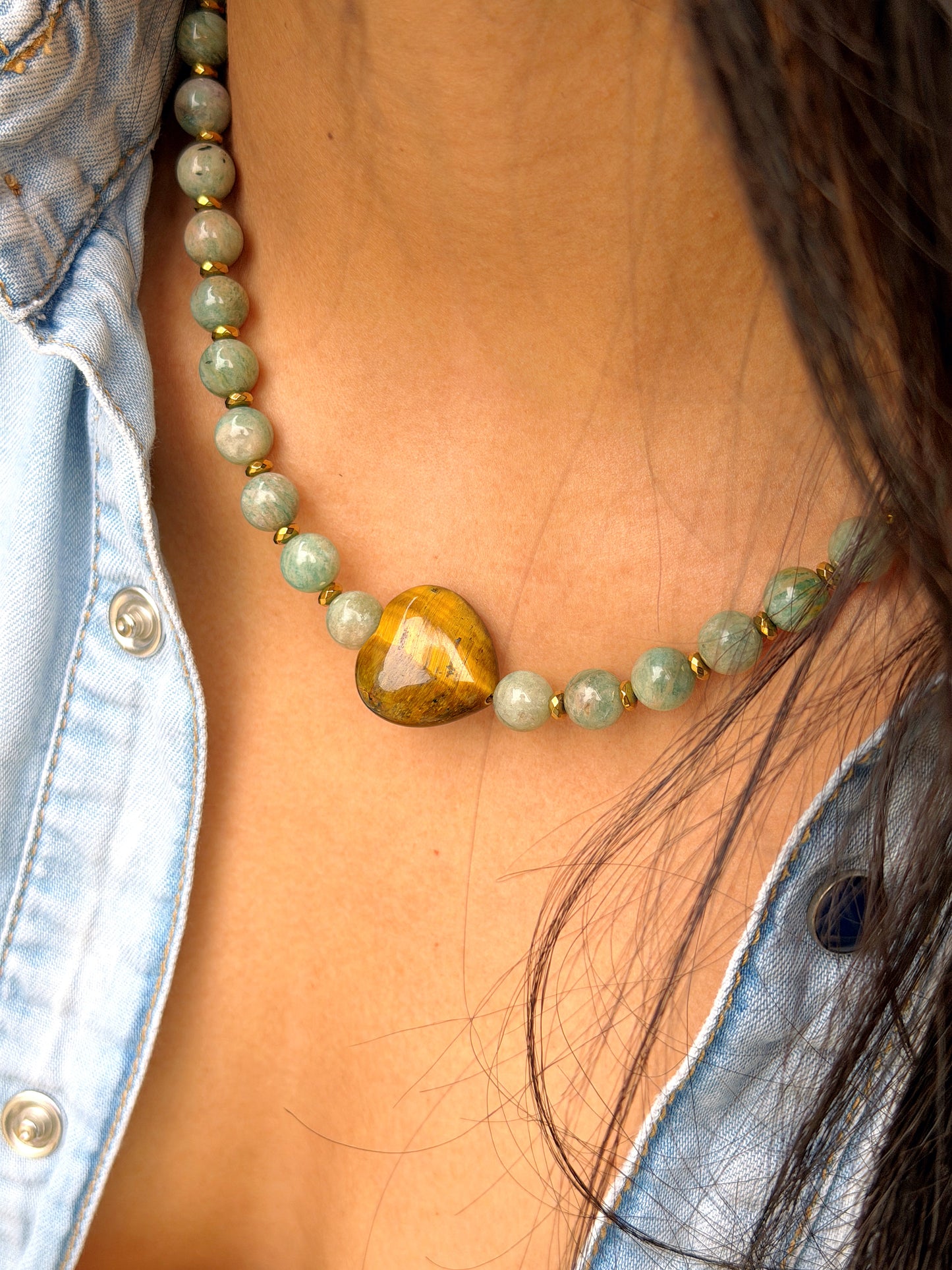 Collier UMBERTO - Amazonite