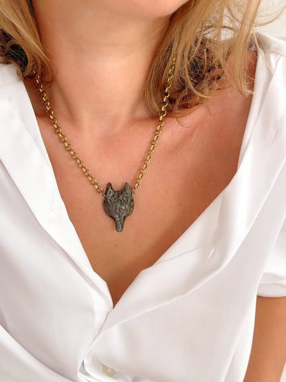 Collier ROCH - Jaspe sang de dragon