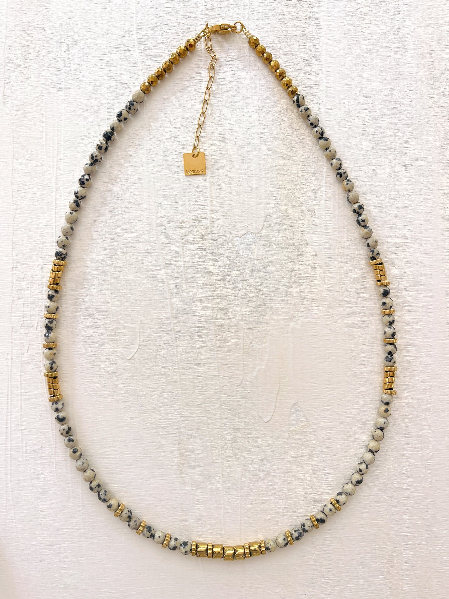 Collier TANGUY - Jaspe dalmatien