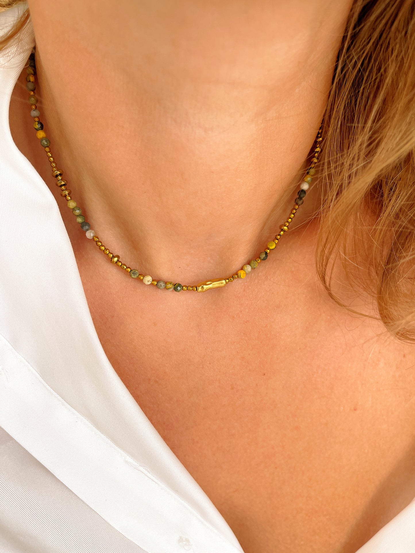 Collier THAIS - Jaspe bourdon