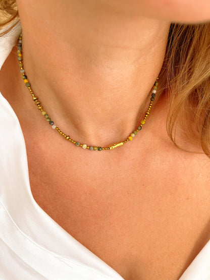 Collier THAIS - Jaspe bourdon