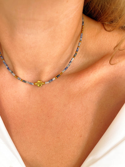 Collier TARA - Jaspe blue spot