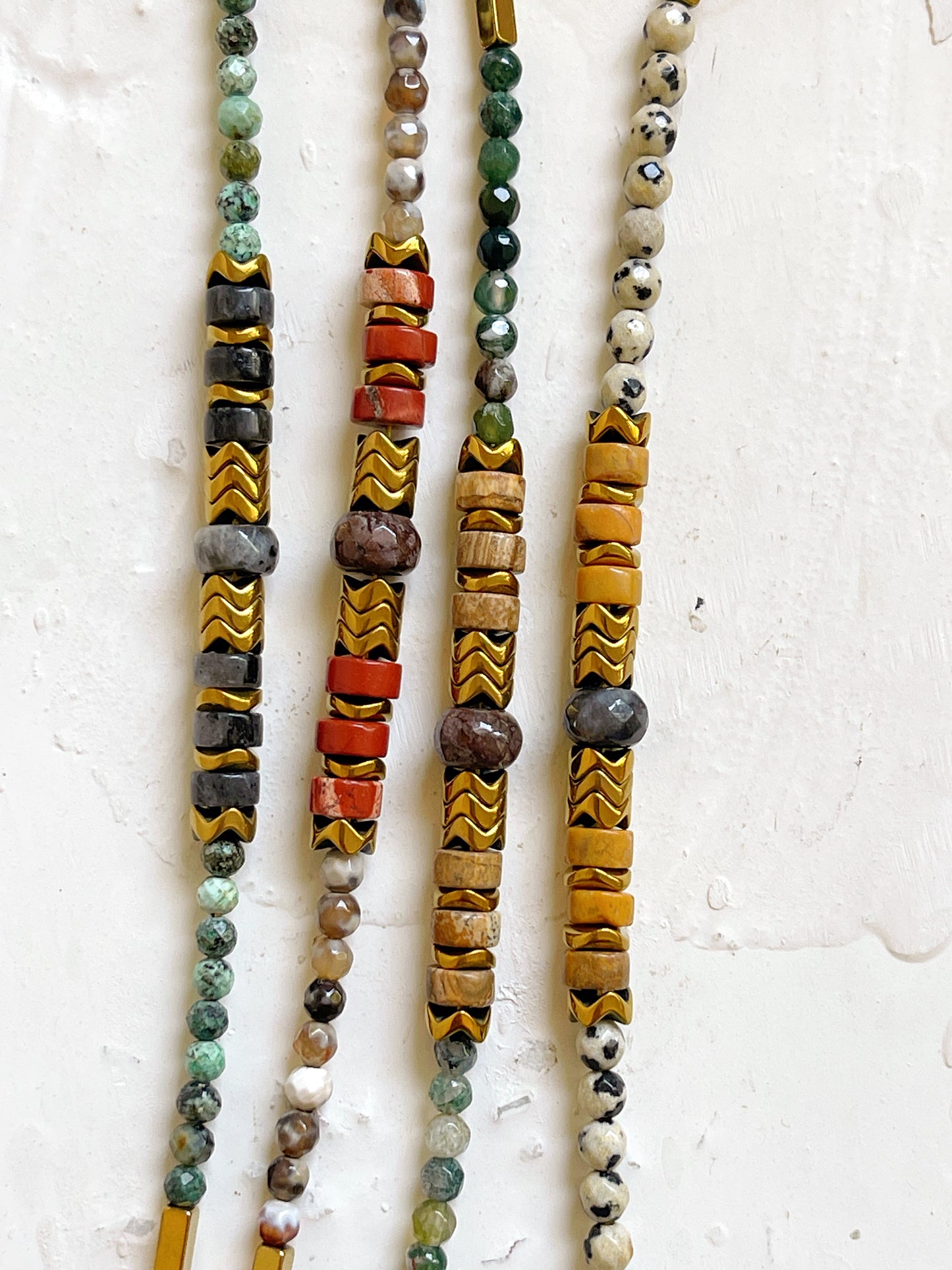 Bracelet OUMA - Jaspe dalmatien